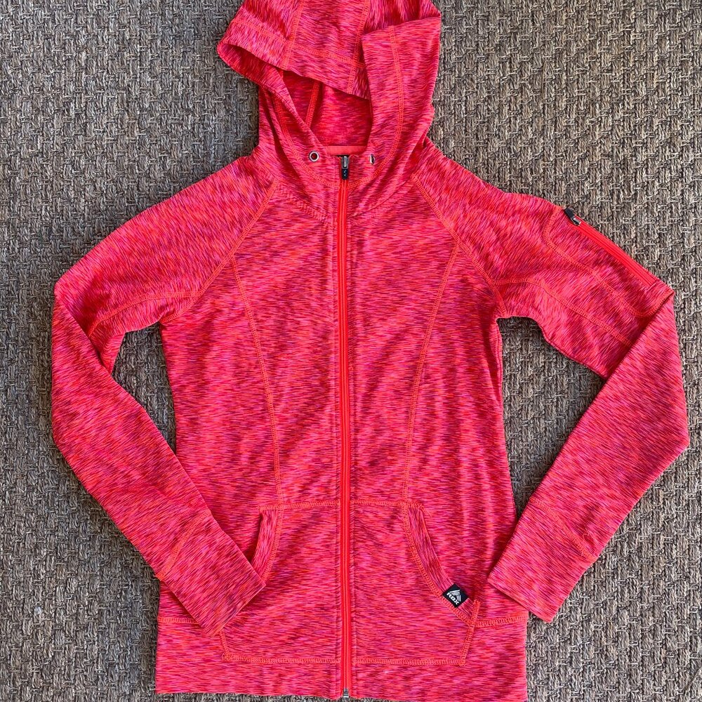 RBX Orange Space Dye Full Zip Hoodie Women’s Small